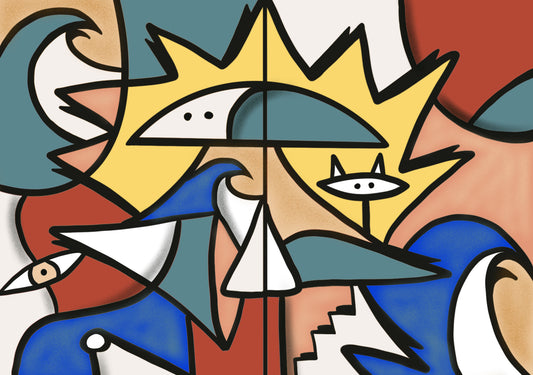 Refuge Chromatique - La Vierge diptyque